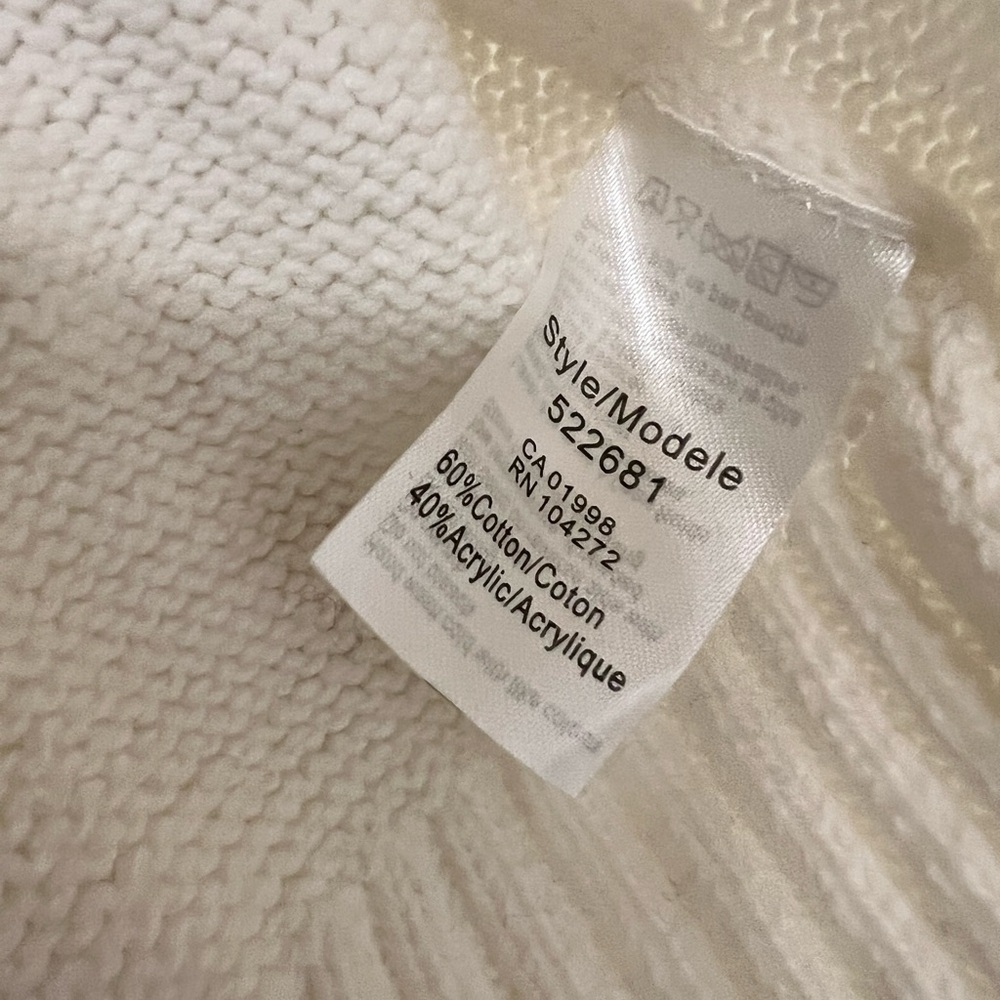 NWT Bloomingdales Oversized Stitched Cable Knit Turtleneck Sweater - Picture 6 of 8